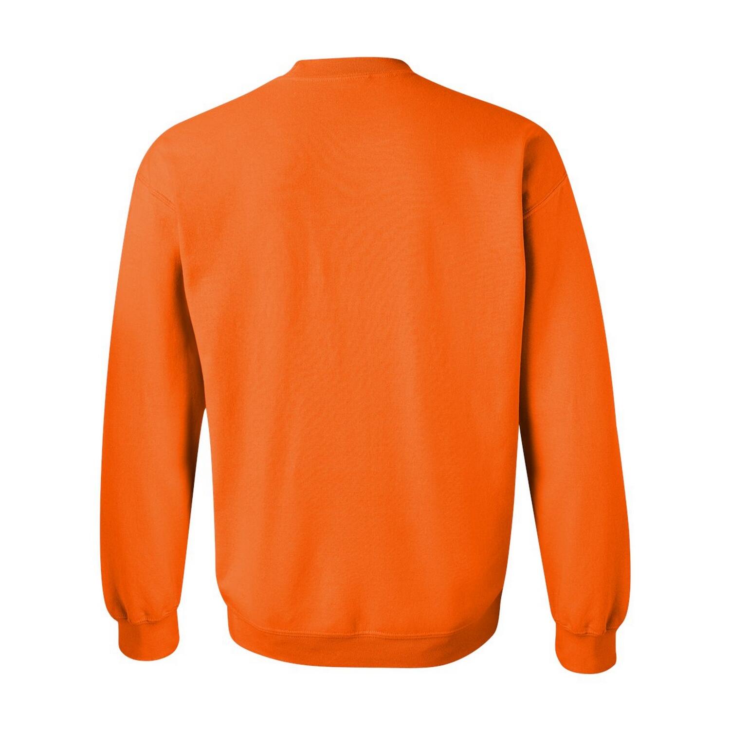Unisex Adult Sweatshirt met Zware Mouwenhals (S Oranje) 2/3
