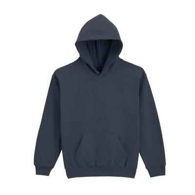Kinder/kids softstyle heather fleece midweight hoodie (donkere heide)