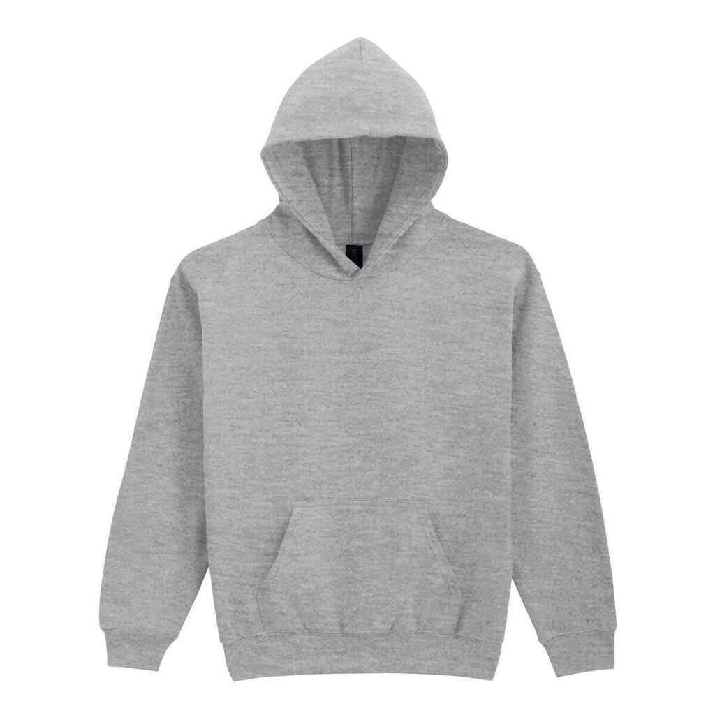 Childrens/Kids Softstyle Midweight Fleece Hoodie (Sports Grey)