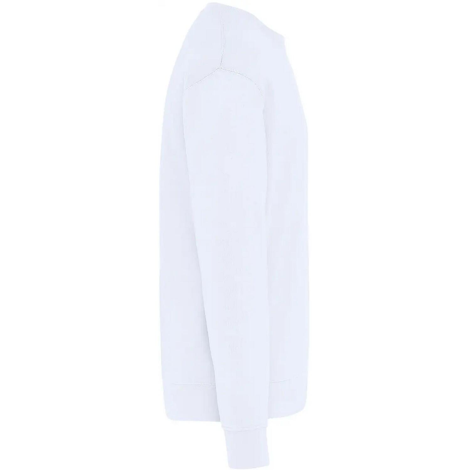 Jersey de Algodón Ringspun para Adultos Unisex Nieve Blanca 3/4