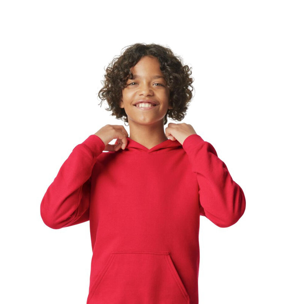 Sweat À Capuche SOFTSTYLE Enfant (Rouge) 2/2