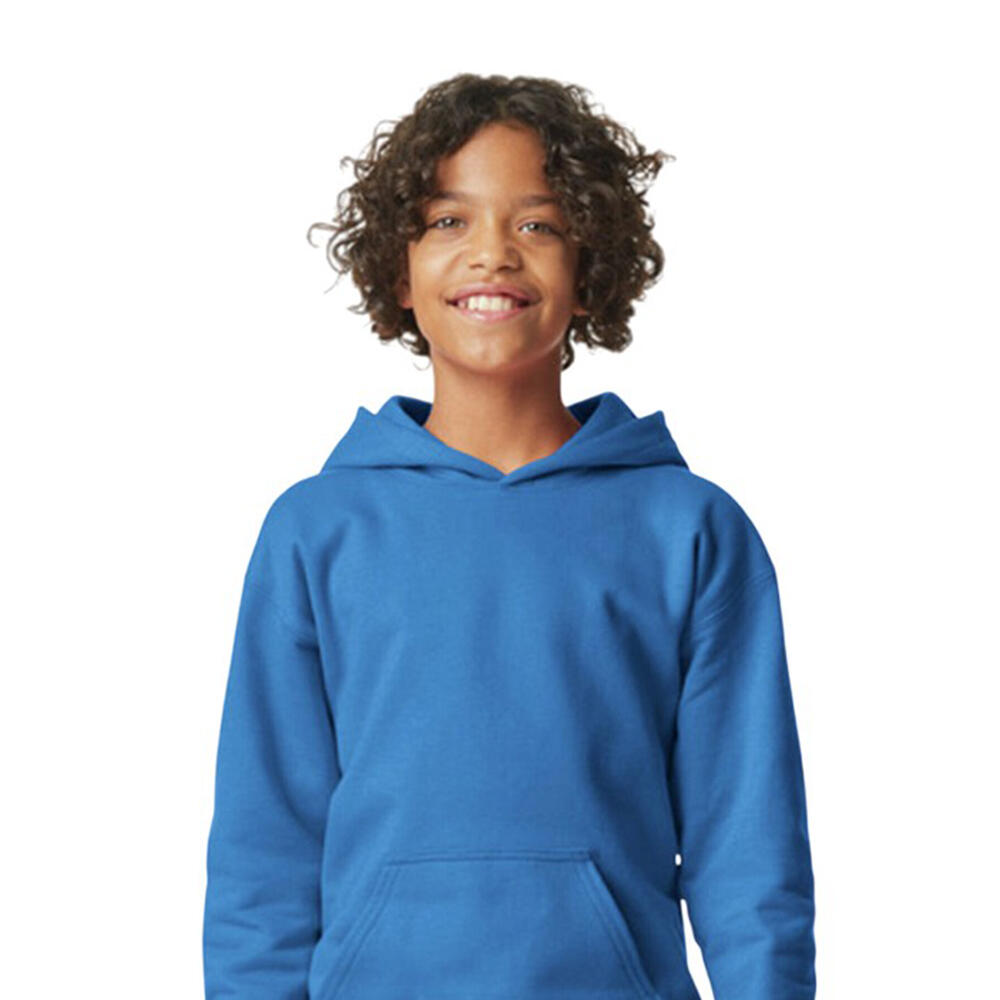 Camisola com capuz de peso médio Softstyle Plain Fleece para crianças/jovens 2/2