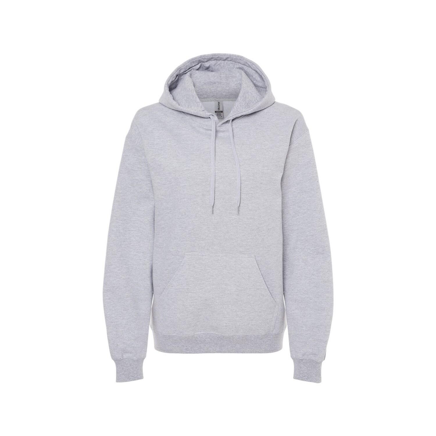 GILDAN Casaco com capuz unissexo de peso médio Softstyle Fleece para adultos Sports
