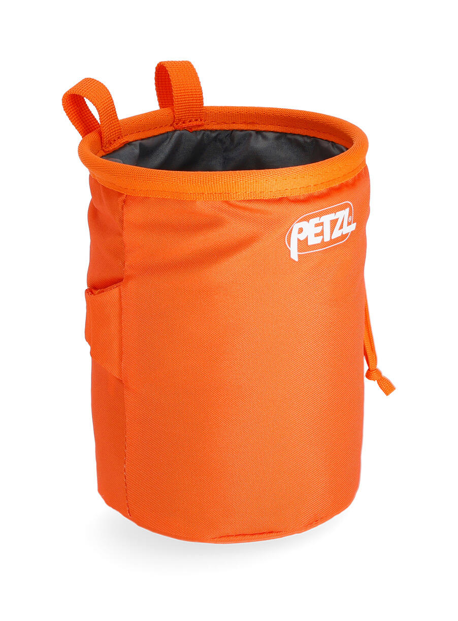 Petzl Bandi Magnesiumtasche orange, kompakt, Kordelzug 5/6
