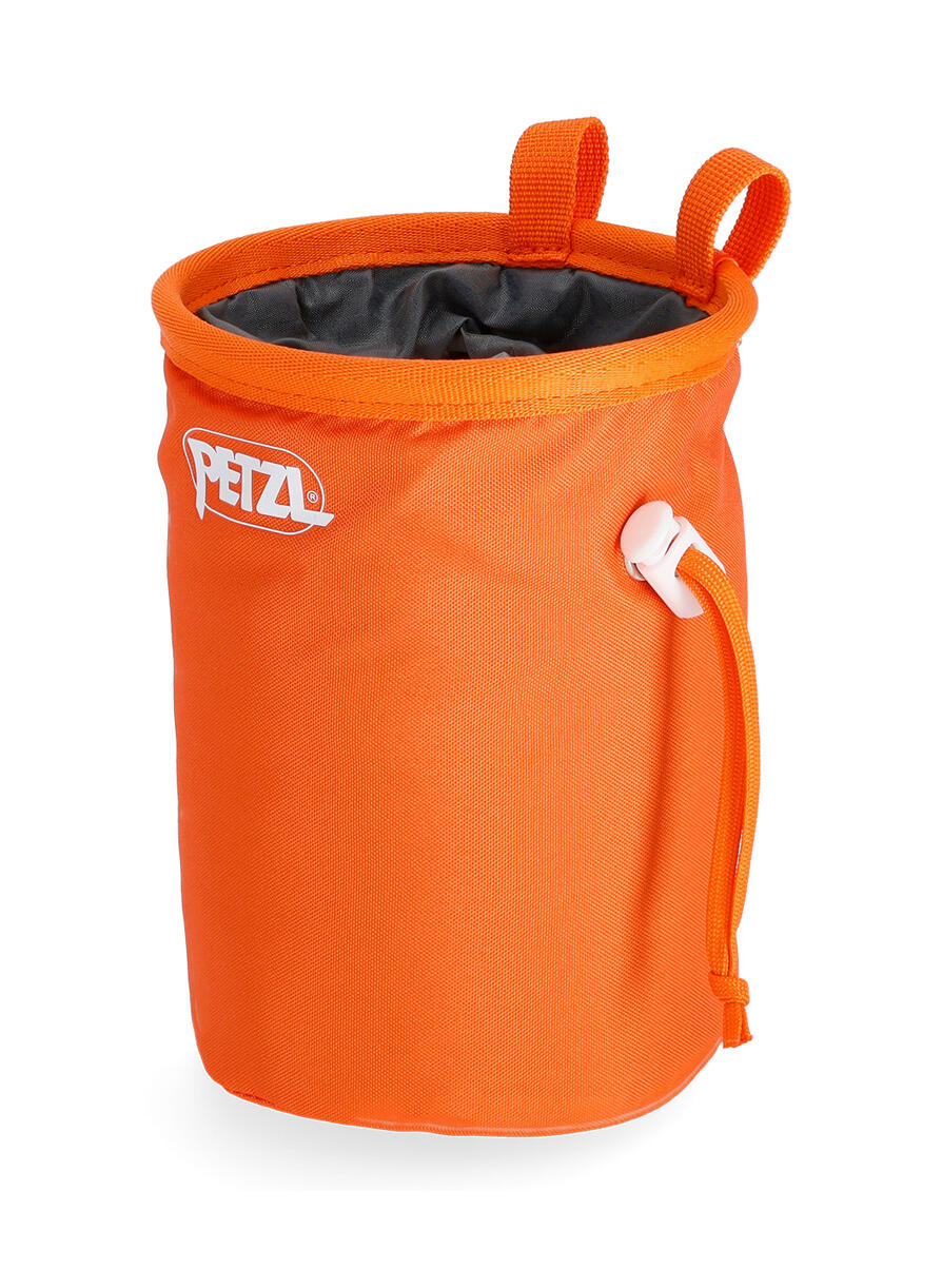 Petzl Bandi Magnesiumtasche orange, kompakt, Kordelzug 4/6