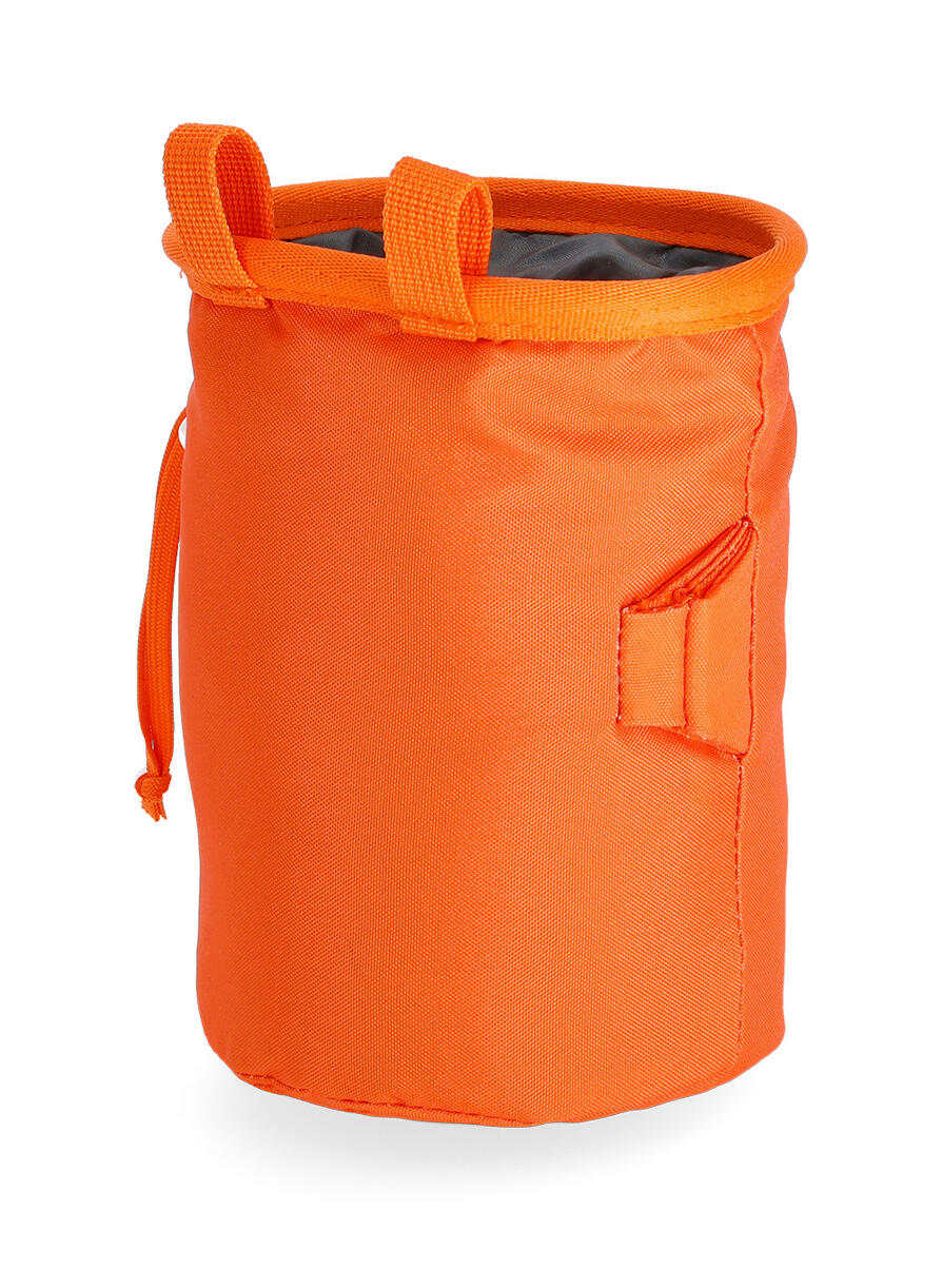 Petzl Bandi Magnesiumtasche orange, kompakt, Kordelzug 2/6