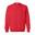 Unisex Adult Sweatshirt met Zware Mouwenhals (Rood)