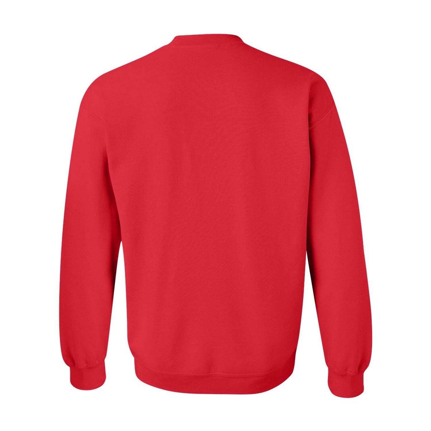 Felpa Girocollo Adulto Unisex Gildan Rosso 2/3