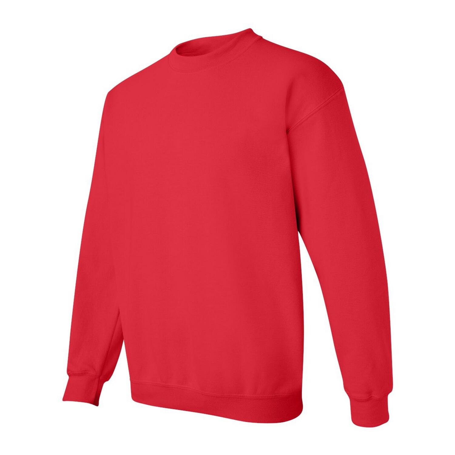 Felpa Girocollo Adulto Unisex Gildan Rosso 3/3