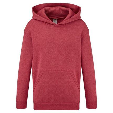 Sweat À Capuche Unisexe (Rouge Chiné)