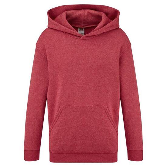 Sweat À Capuche Unisexe (Rouge Chiné)