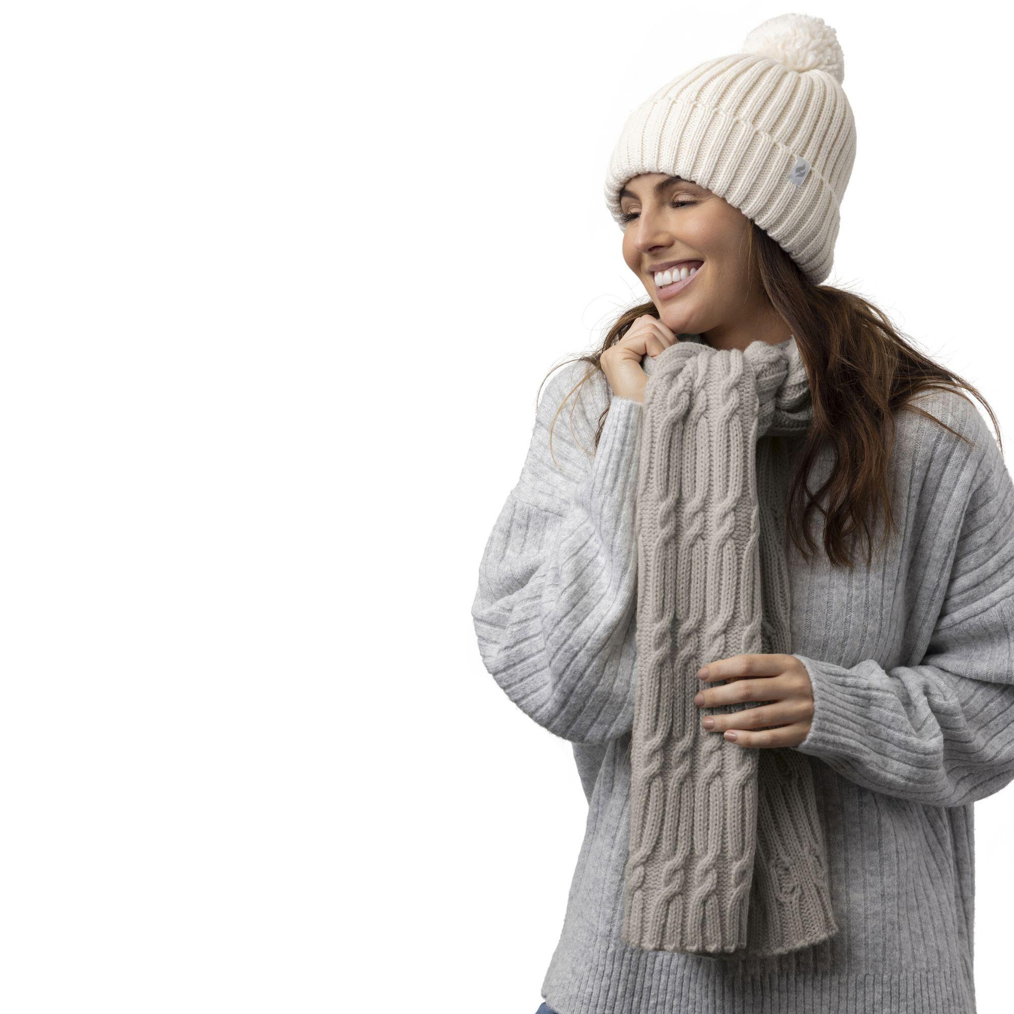 Heat Holders - Echarpe Hiver Femmes Polaire Tricoté | Thermique Echarpe Chaude 3/5