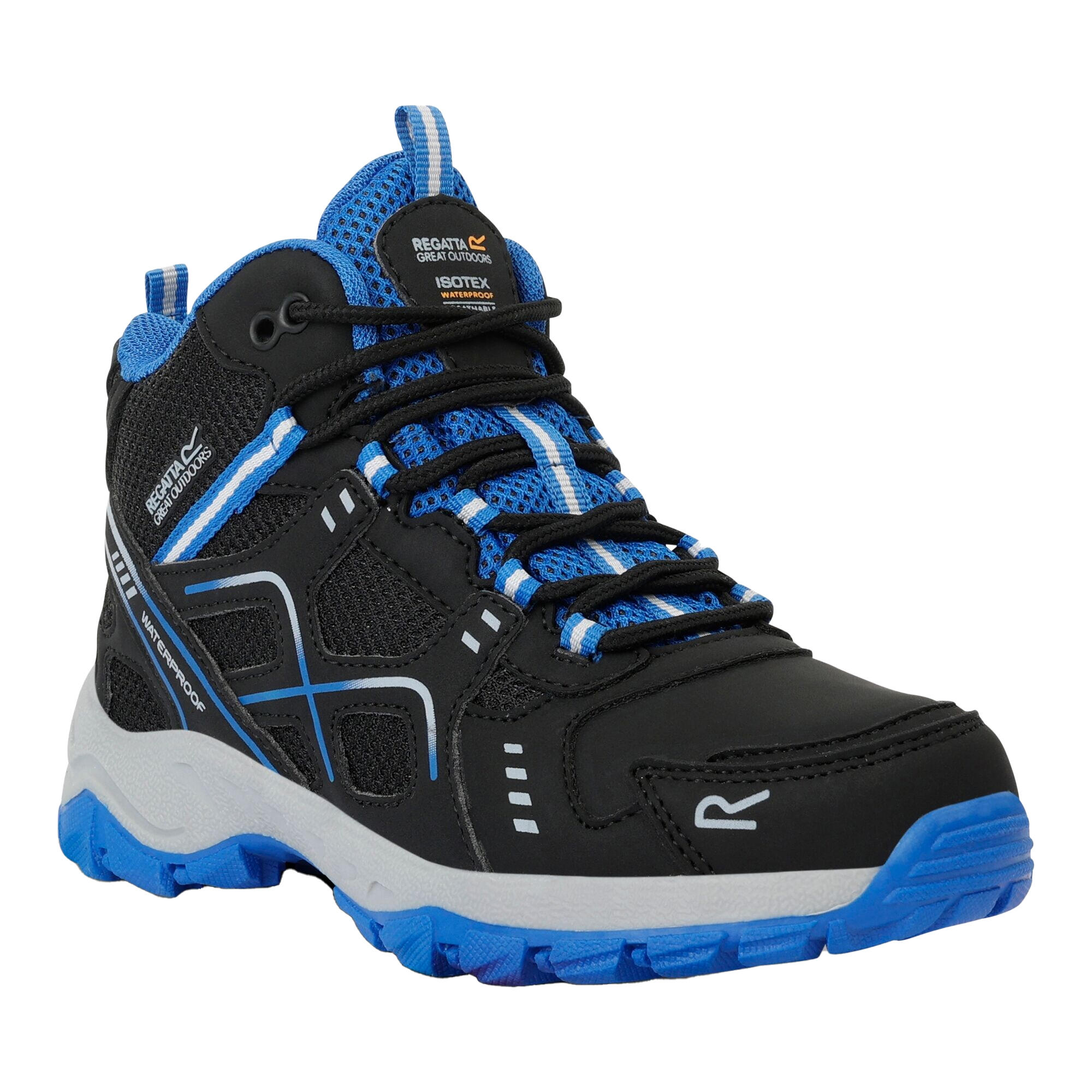 black / blue