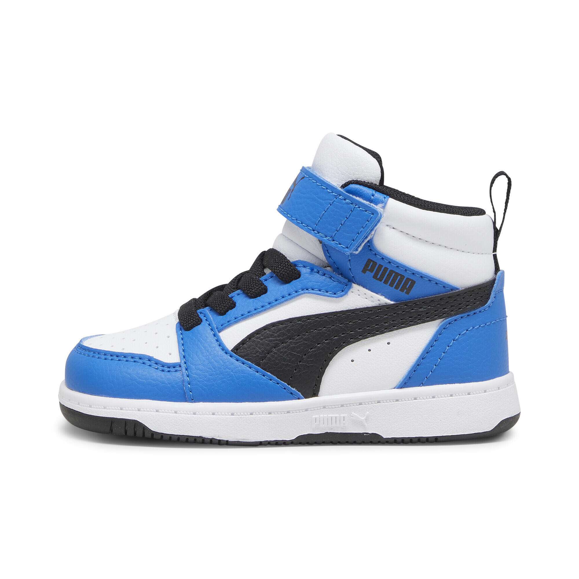 Galochas Infantil Rebound V6 Mid PUMA White Black Racing Blue 3/7