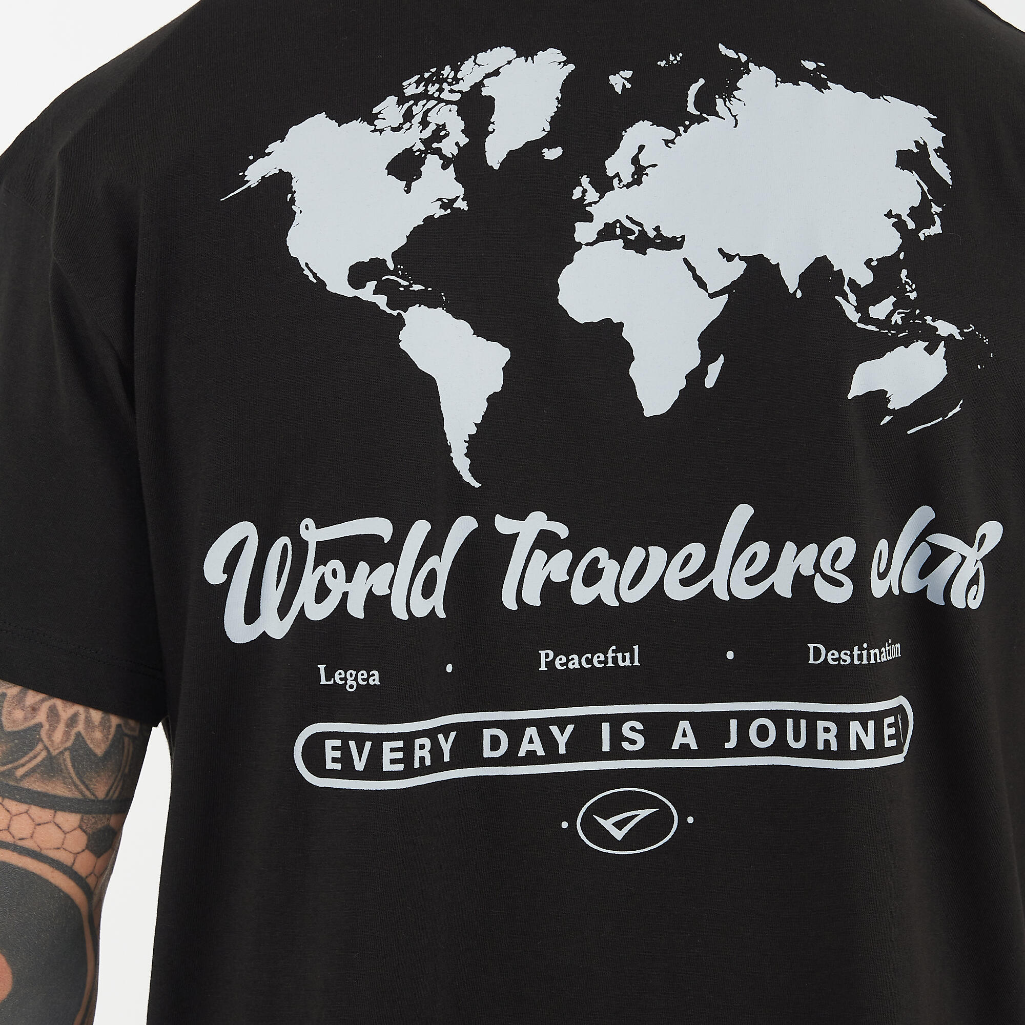 T-shirt aus Baumwolle für Herren TRAVELER schwarz 4/6