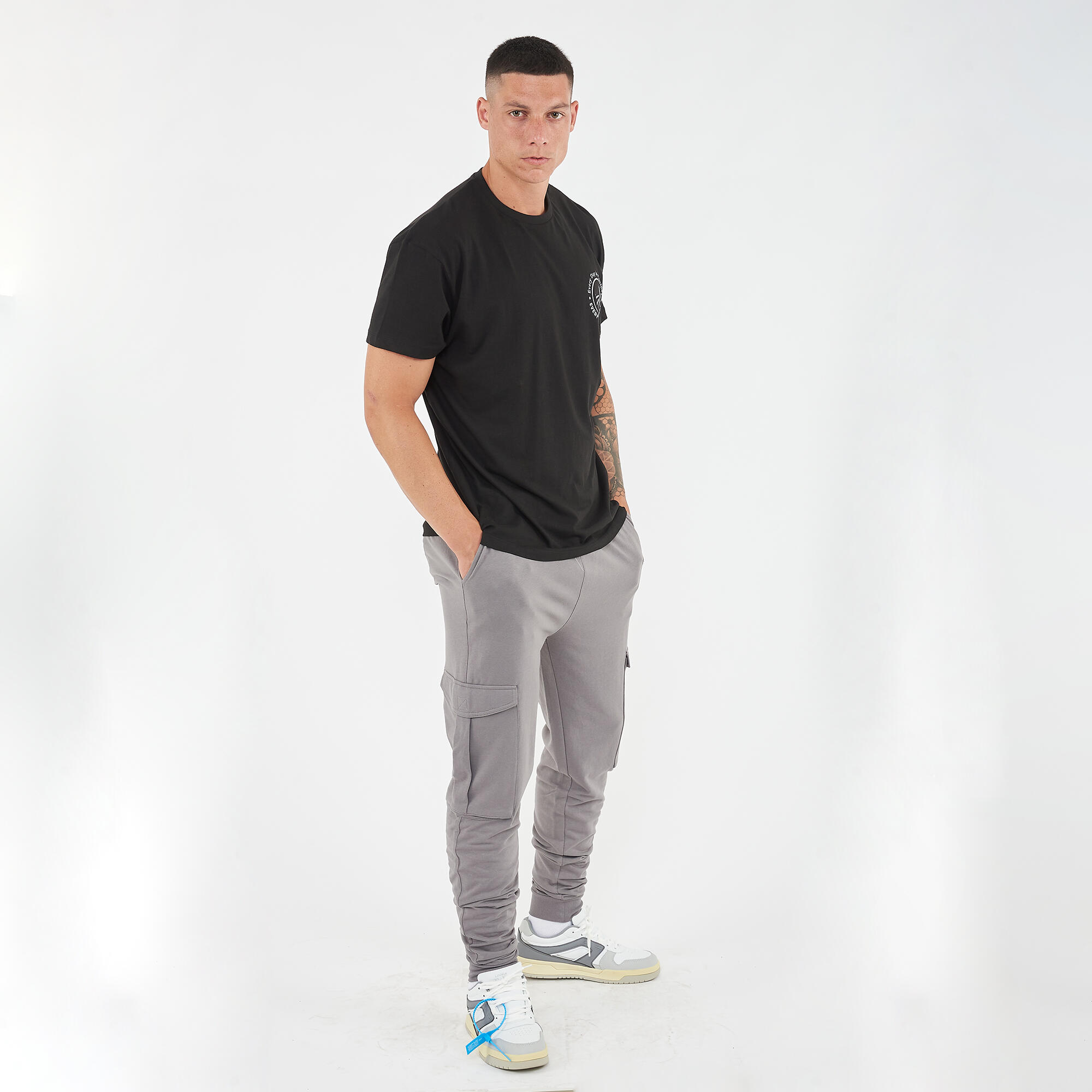 T-shirt aus Baumwolle für Herren TRAVELER schwarz 5/6