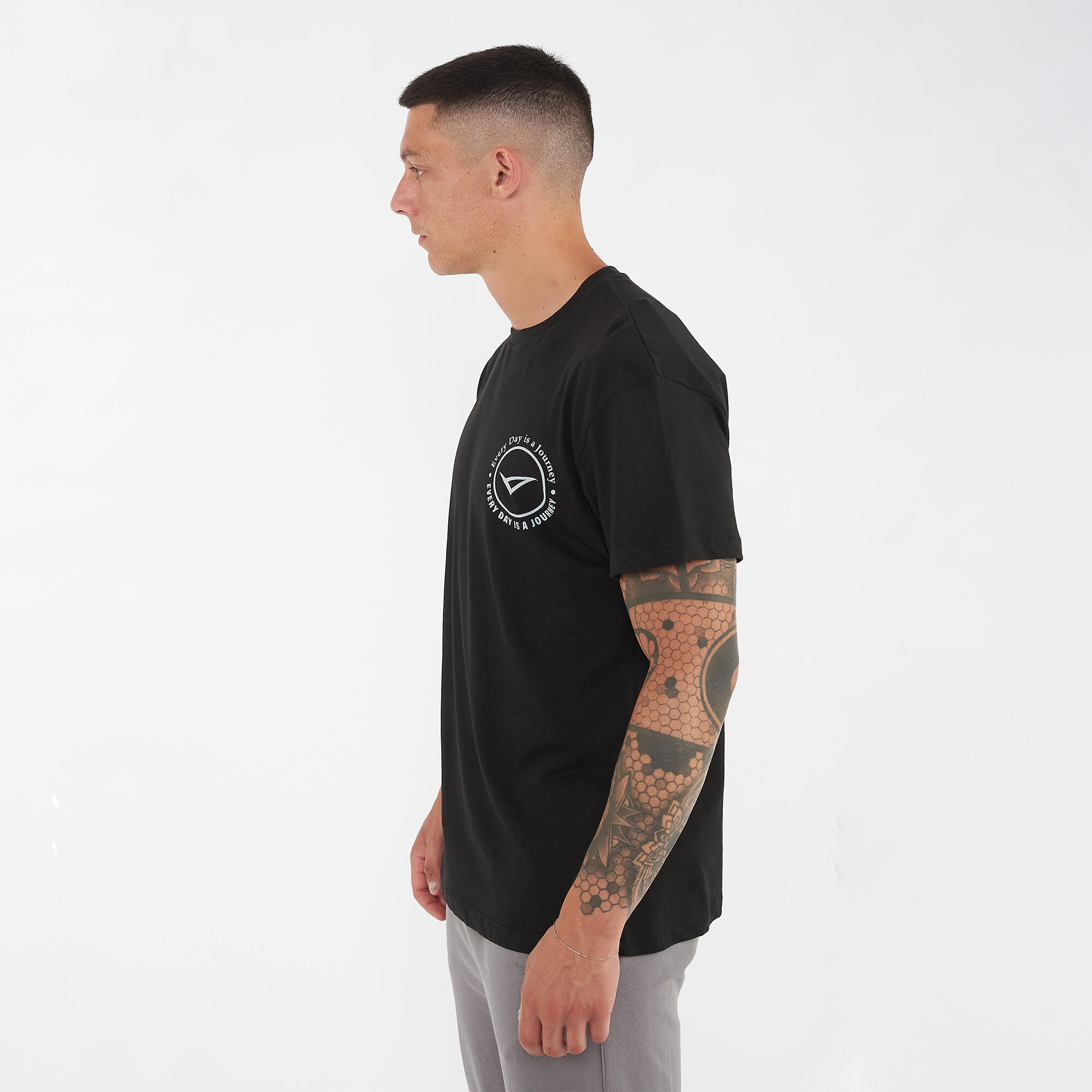 T-shirt aus Baumwolle für Herren TRAVELER schwarz 2/6
