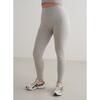 Mujer Yoga Leggings Acanalado Sin Costura Gris Jaspeado