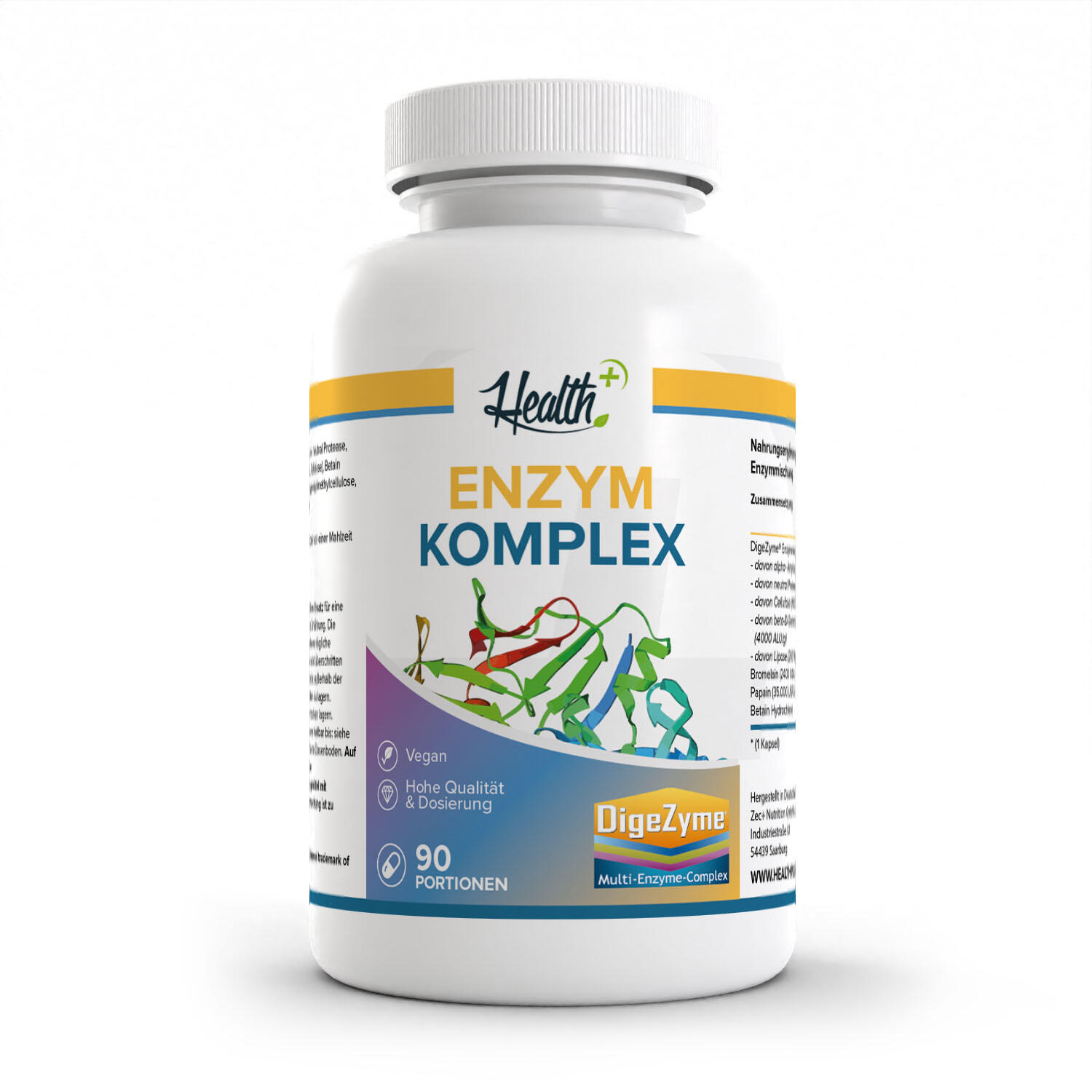 ZEC+ NUTRITION HEALTH+ Enzym Komplex, 90 Kapseln