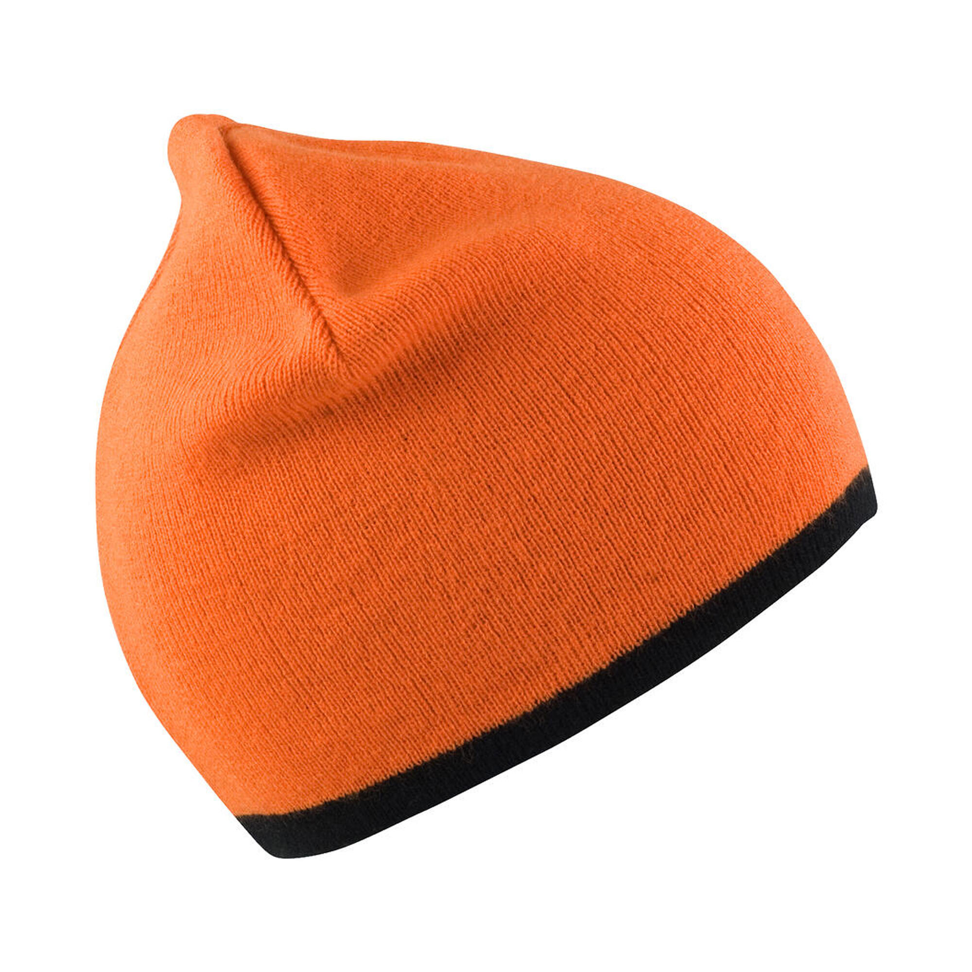 Gorro sem punho Soft Touch (Laranja Brilhante / Preto) 2/3