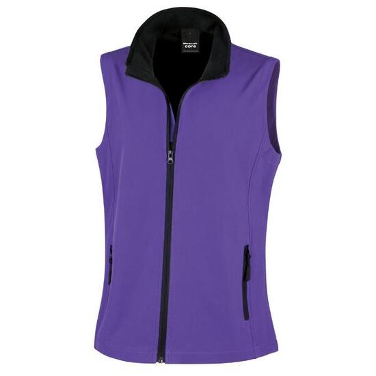 Body Warmer Softshell Pour Femmes/femmes (Violet / Noir)