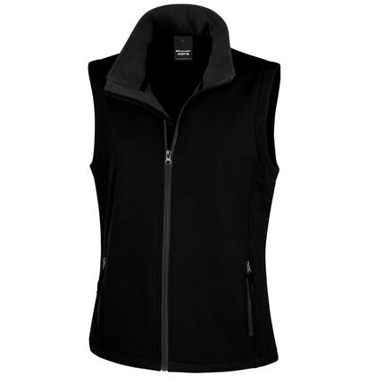 Body Warmer Softshell Pour Femmes/femmes (Noir / Orange)