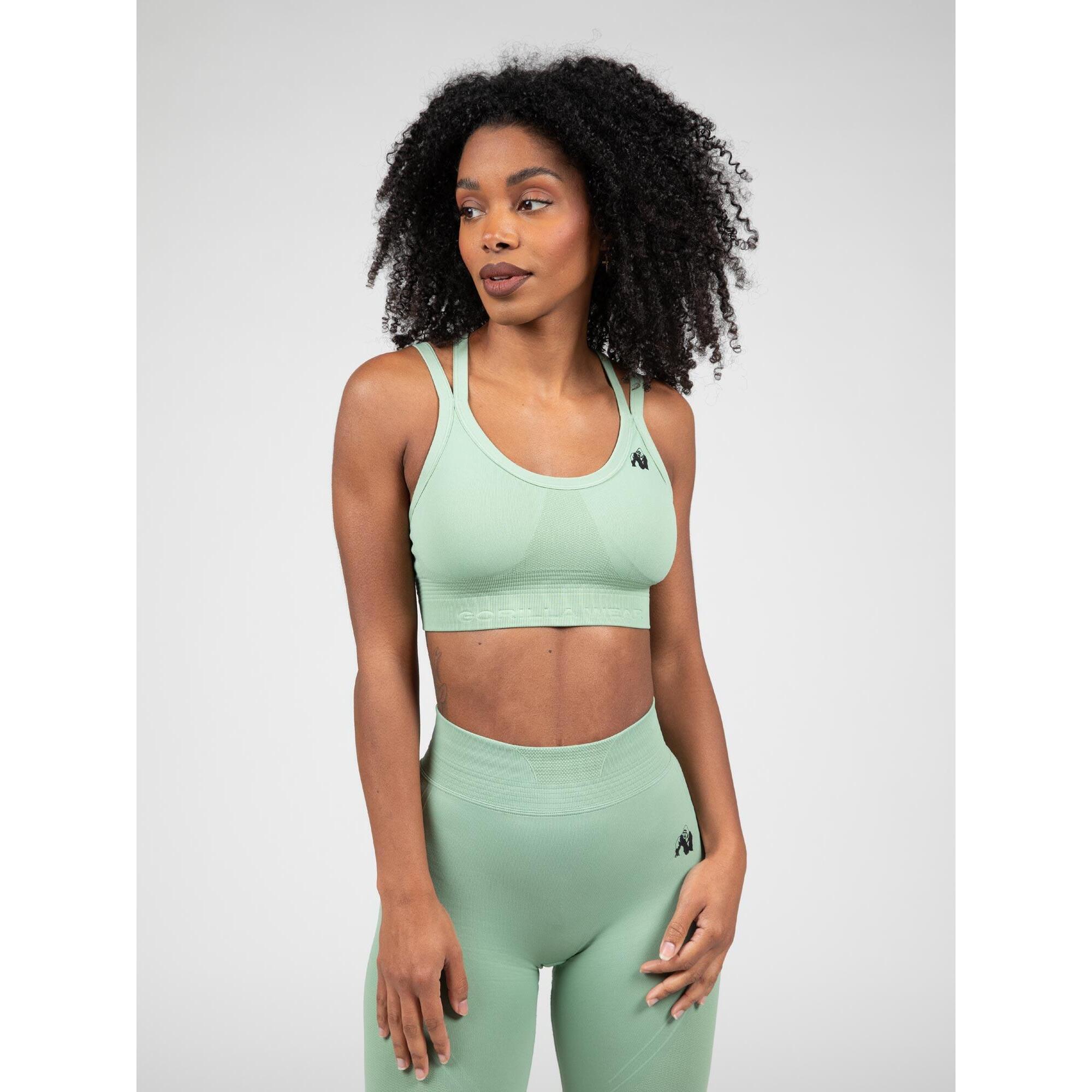 Gorilla Wear - Whitney Sans Couture Soutien-gorge De Sport - Vert - Brassière - Vert - 38 S - Decathlon