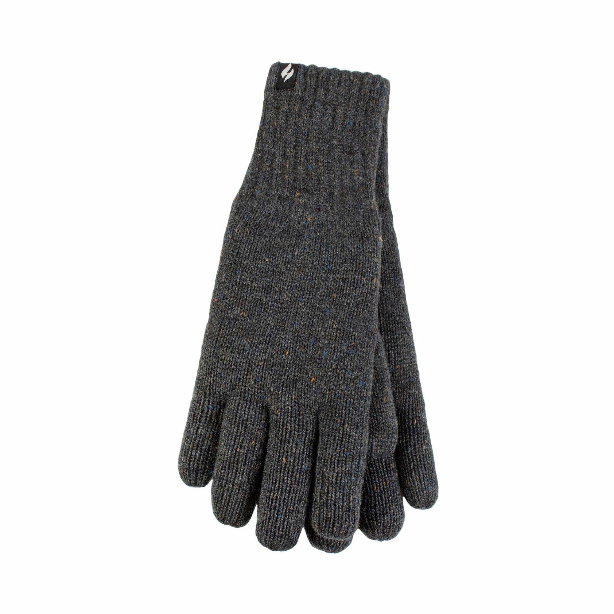 HEAT HOLDERS Mens Winter Warm Soft Fleece Lined Thermal Gloves