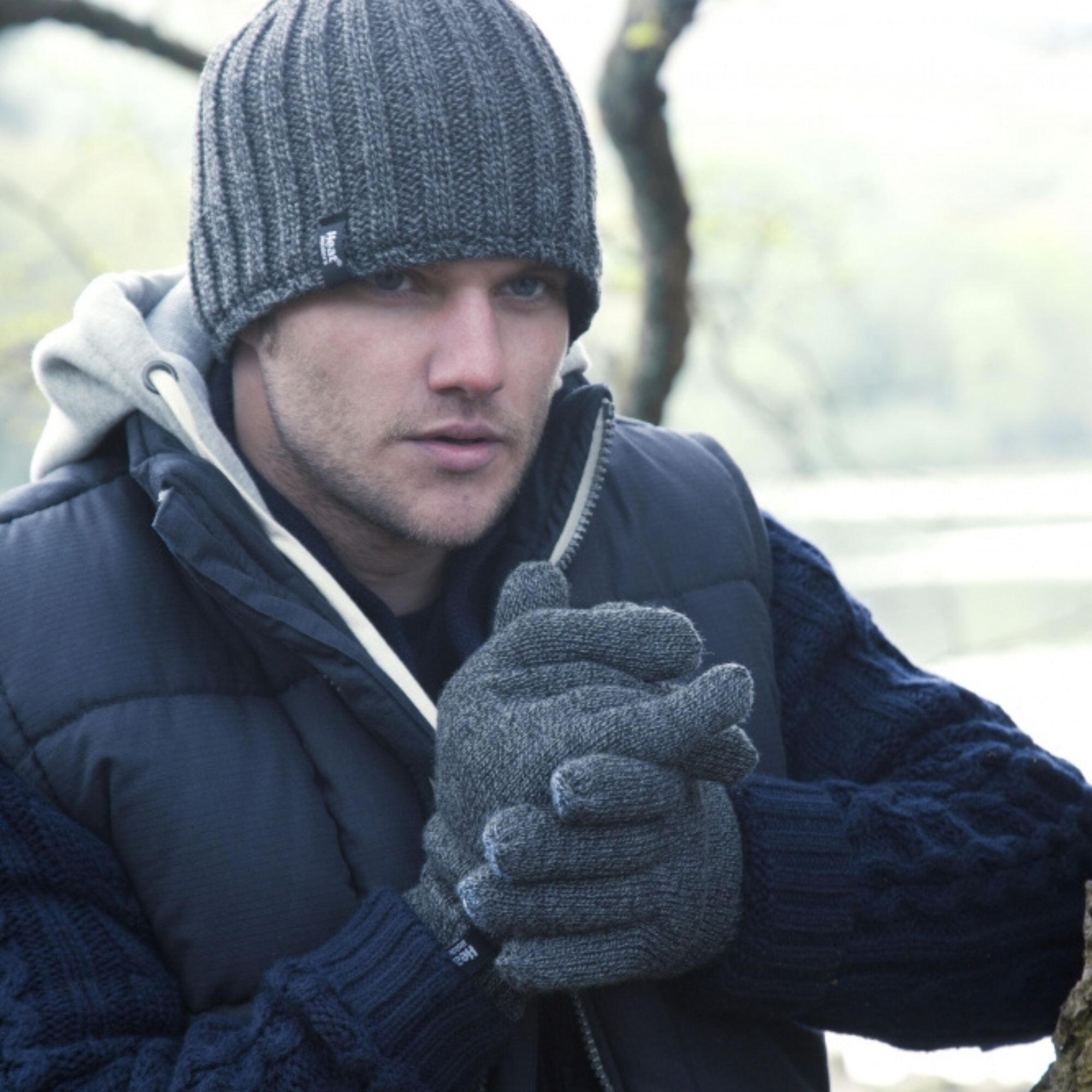 Mens Winter Warm Soft Fleece Lined Thermal Gloves 5/5