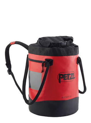 Petzl BUCKET 30L TPU Wassersack rot, Rollverschluss, gepolsterte Träger
