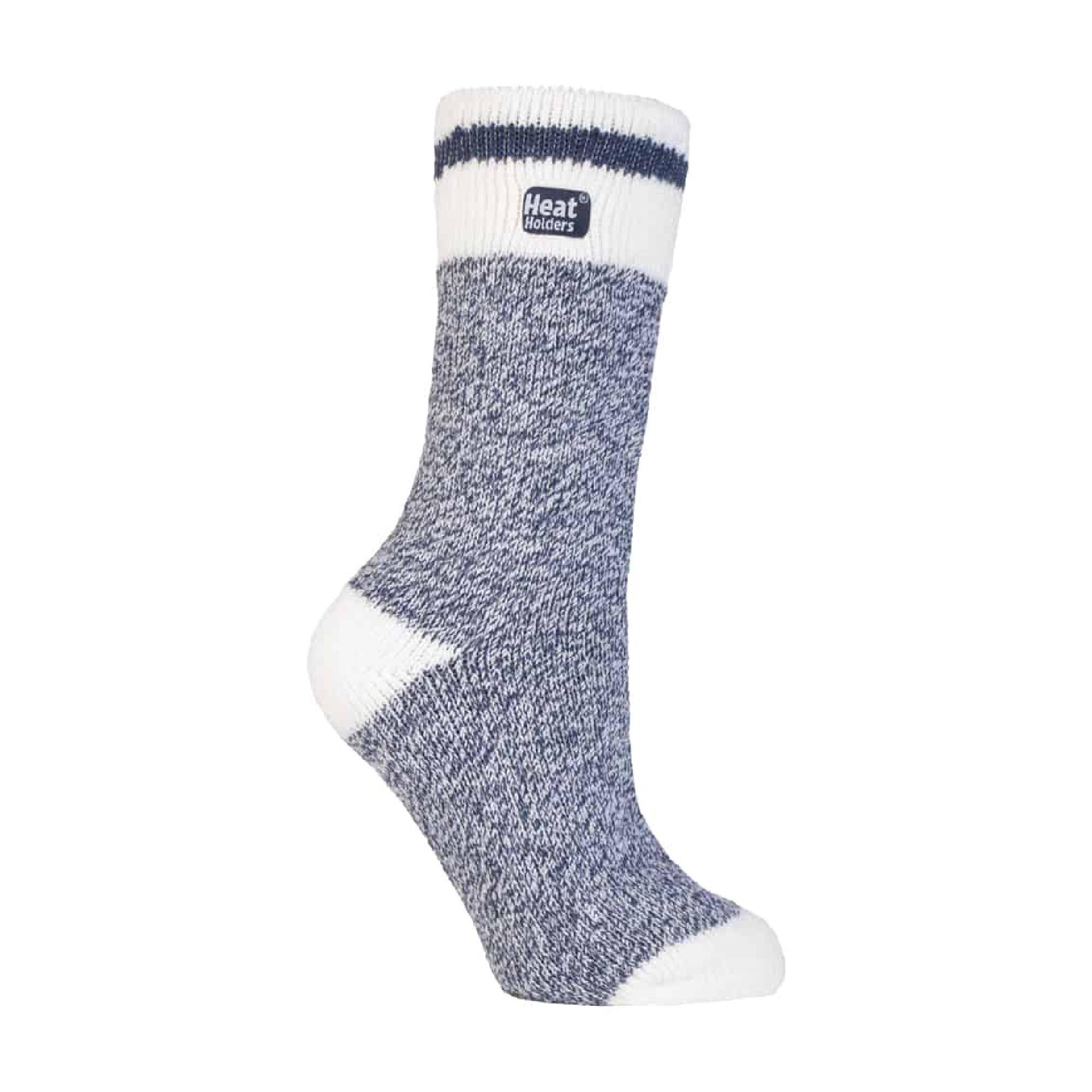 HEAT HOLDERS Ladies Twist Patterned Thick Winter Thermal Socks