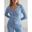 Cardigan de yoga pour femme Côtelé Poids léger Bleu clair