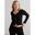 Cardigan de yoga pour femme Côté Poids Lumière Noir