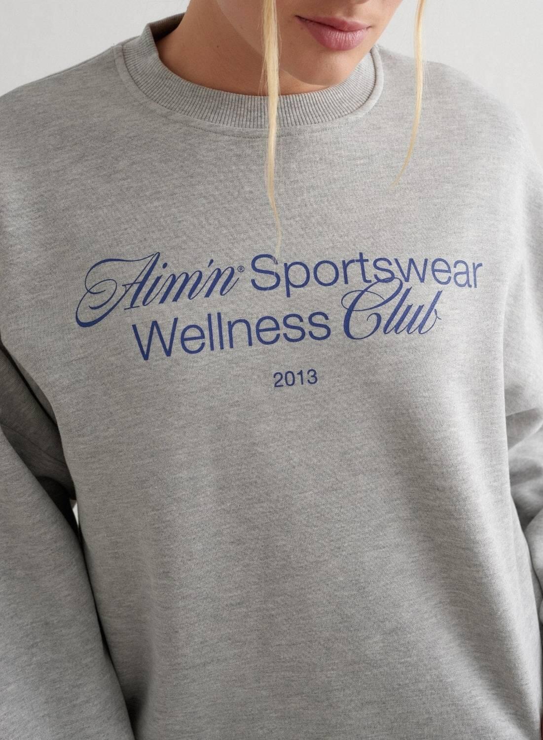 Mujer Sudadera Gris Melange 3/4