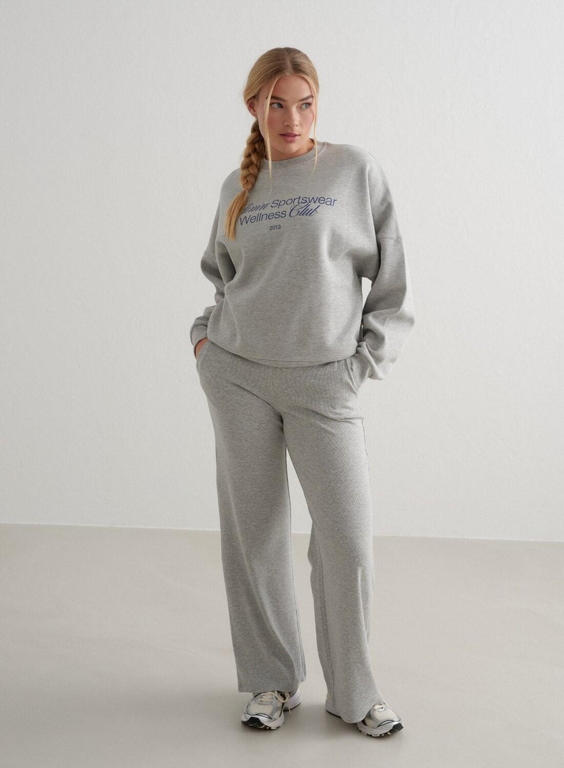 Mujer Sudadera Gris Melange 2/4