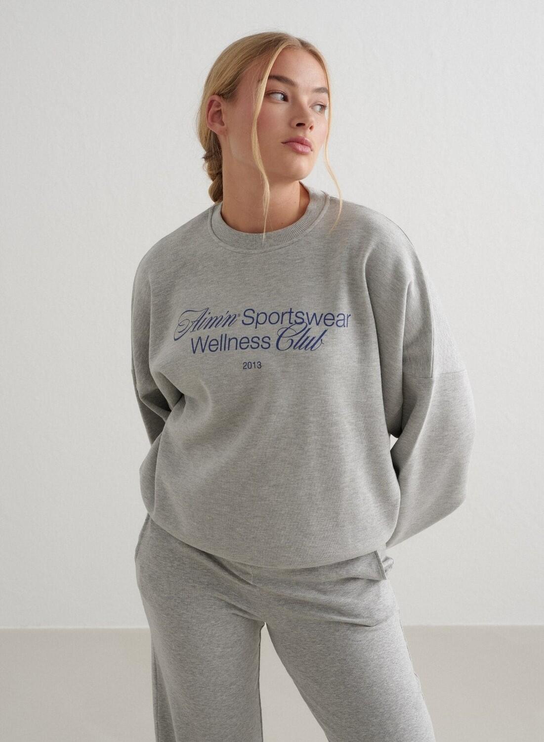 AIM'N Damen Sweatshirt Grau Melange