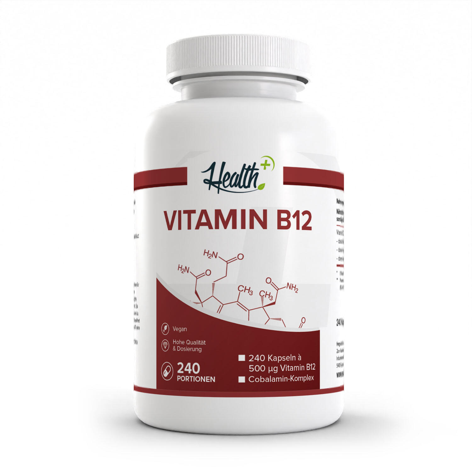 Zec+ Nutrition - Zec+ Health+ Vitamin B12 (240) Unflavored - Vitamines, Minéraux Et Santé - Vitamines - 70 G - Decathlon