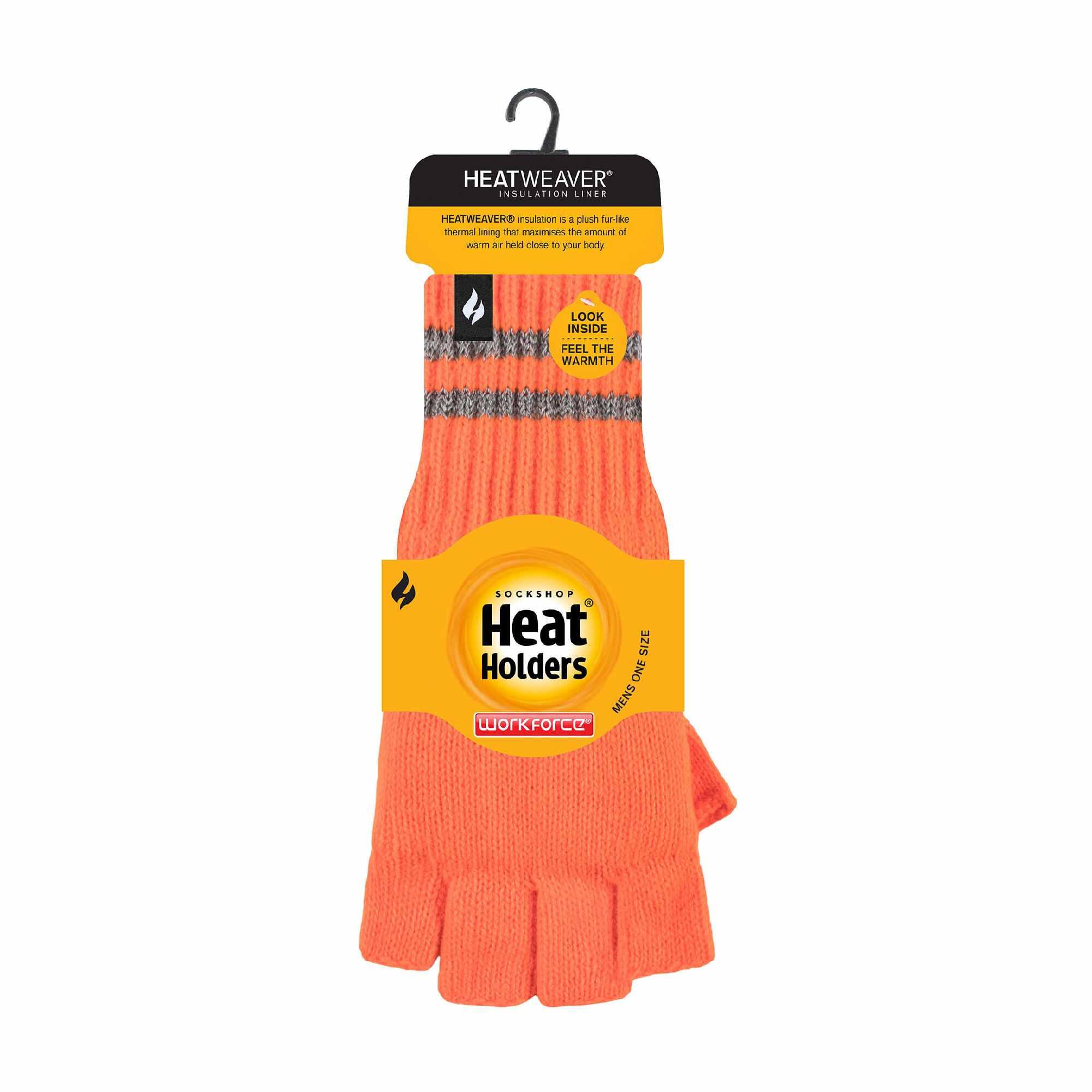 Heat Holders - Herren Handschuhe Ohne Finger | Thermo Arbeitshandschuhe Winter 2/6