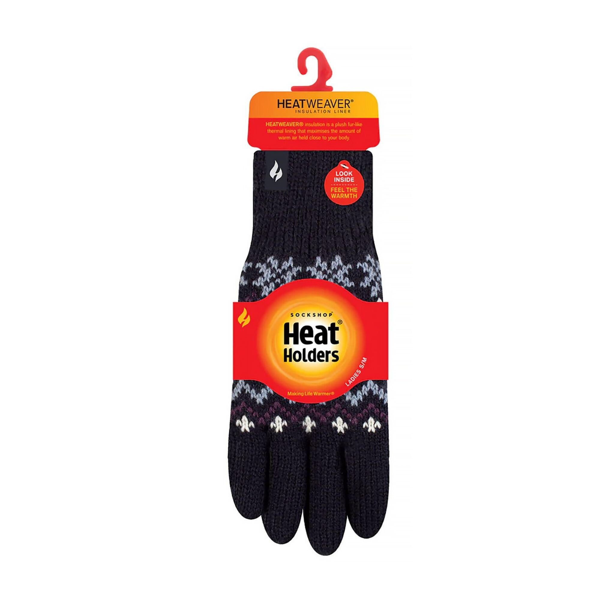 Ladies Knitted Thermal Insulated Gloves for Winter 2/3