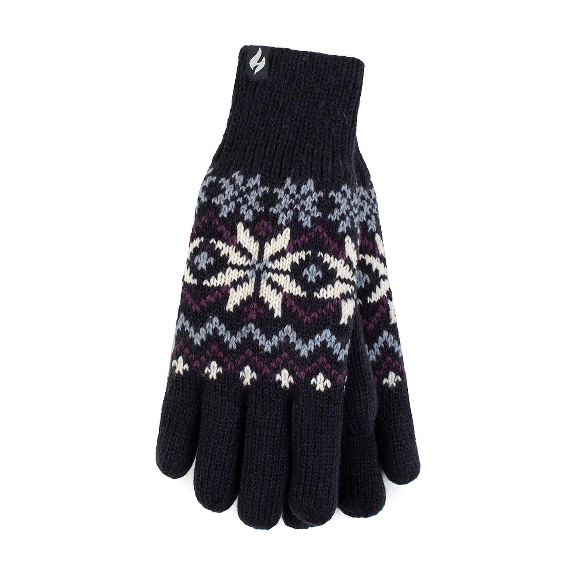 HEAT HOLDERS Ladies Knitted Thermal Insulated Gloves for Winter