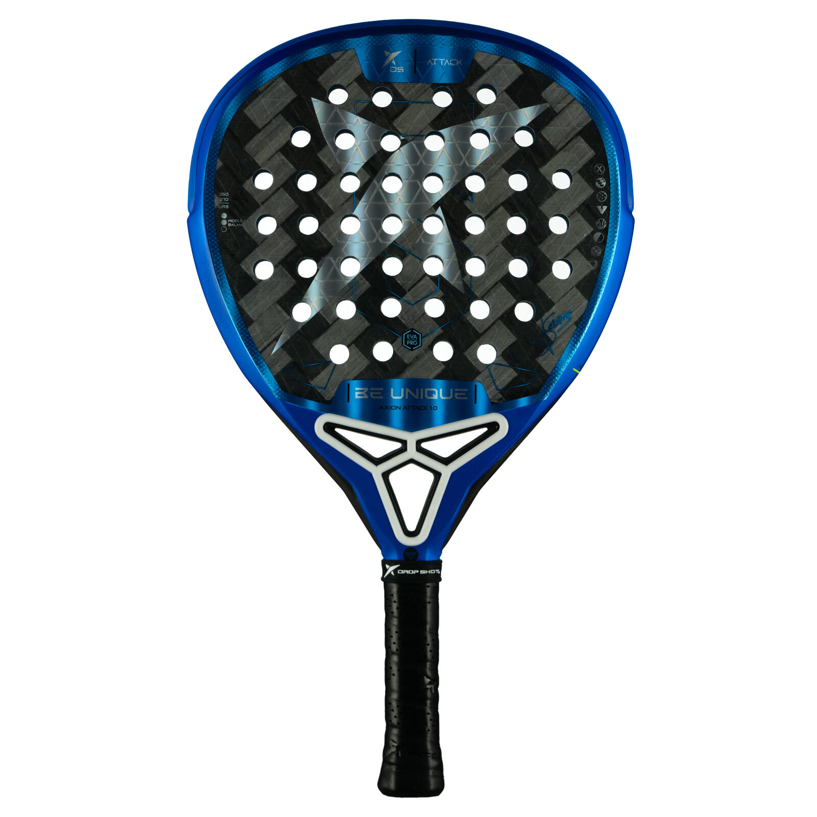 DROP SHOT Drop Shot Axion Attack 1.0 Padelracket -  ZWART - unisex