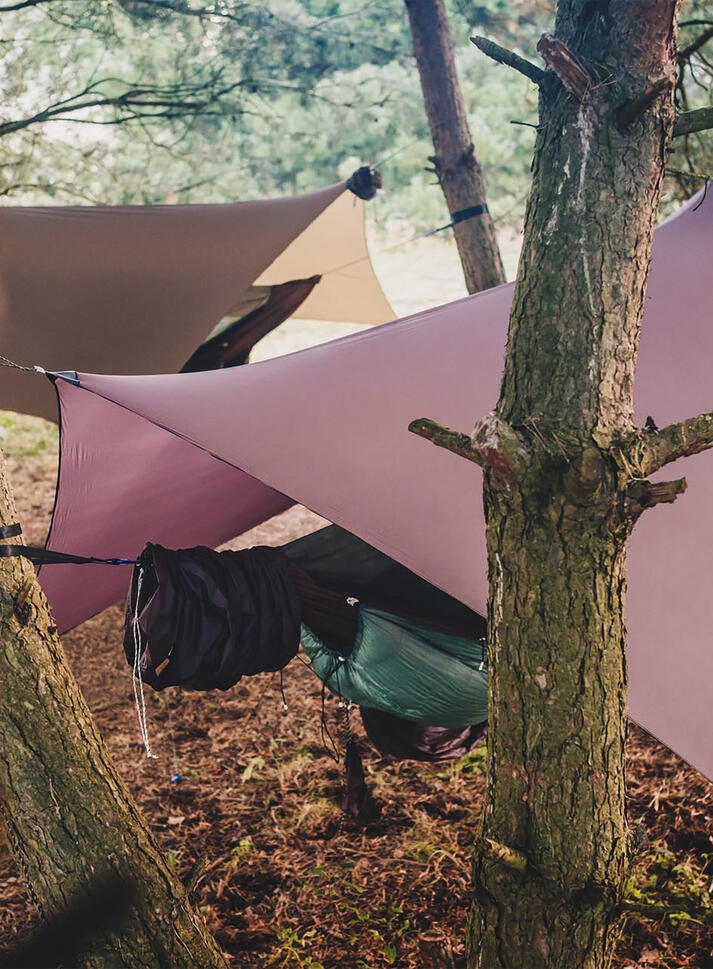 Tarp Lesovik Heksa - burgundy ron