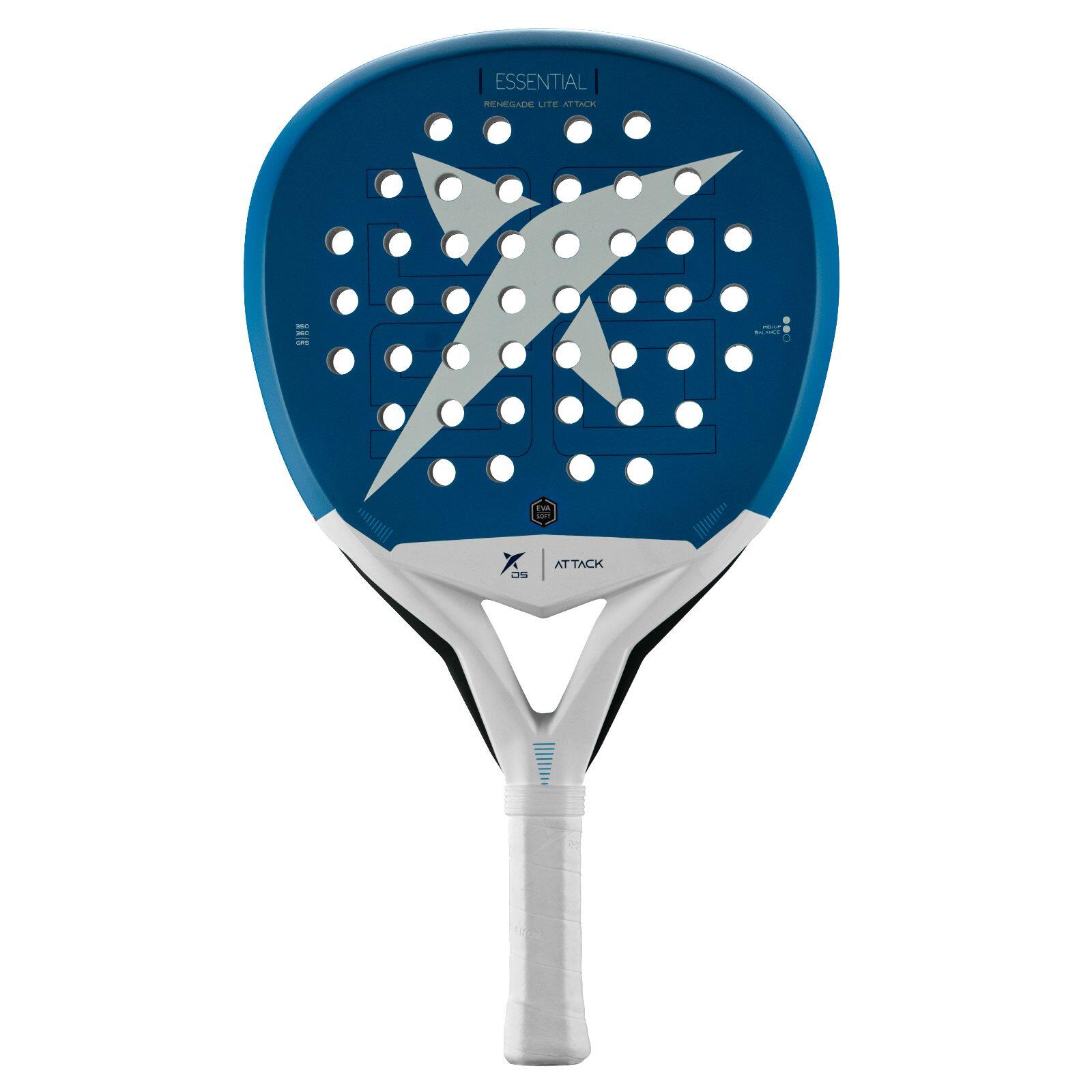DROP SHOT Drop Shot Renegade Lite Attack Padelracket -  ZWART - unisex