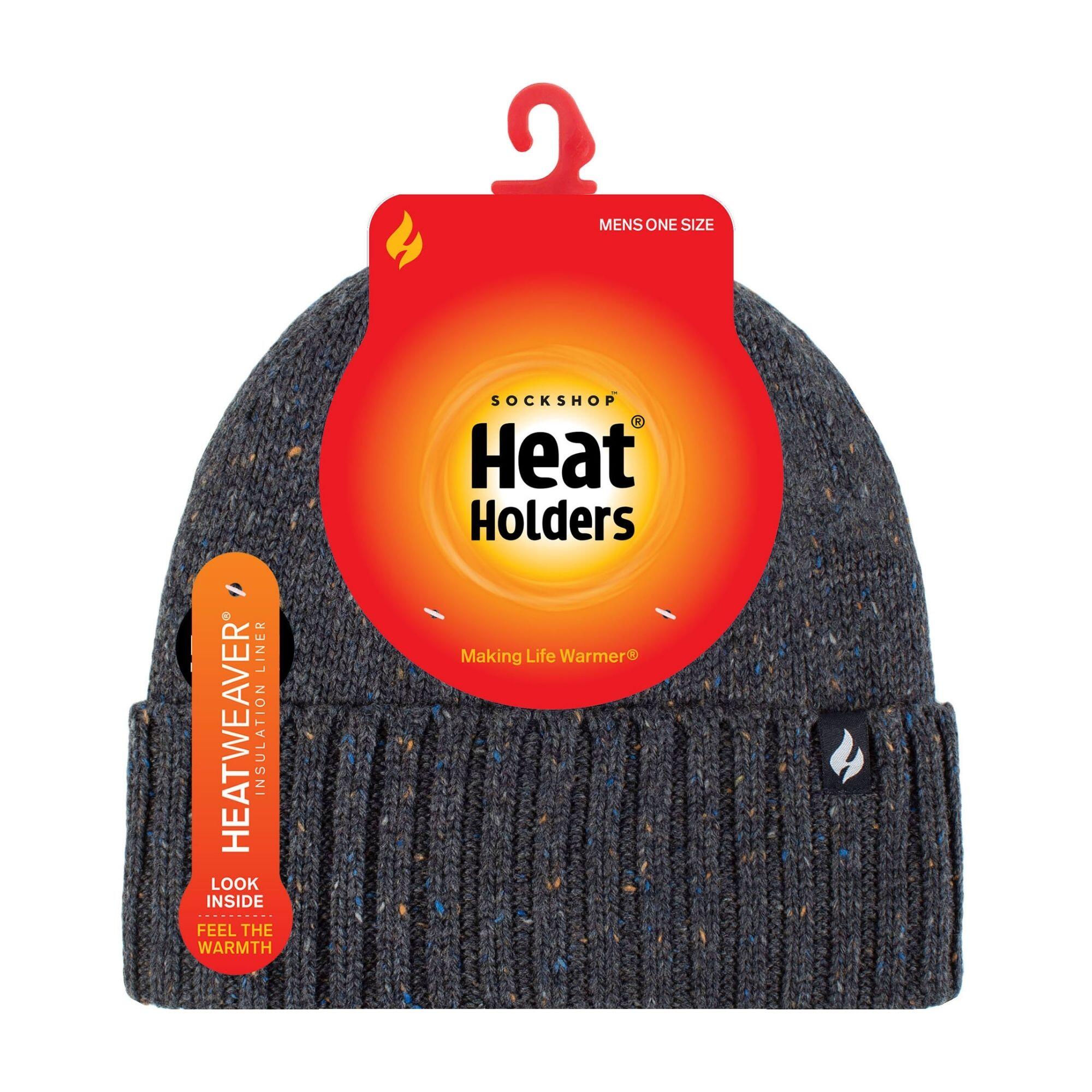 Warm Ribbed Cuff Beanie Hat for Men | Fleece Lined Chunky Winter Hat 2/5