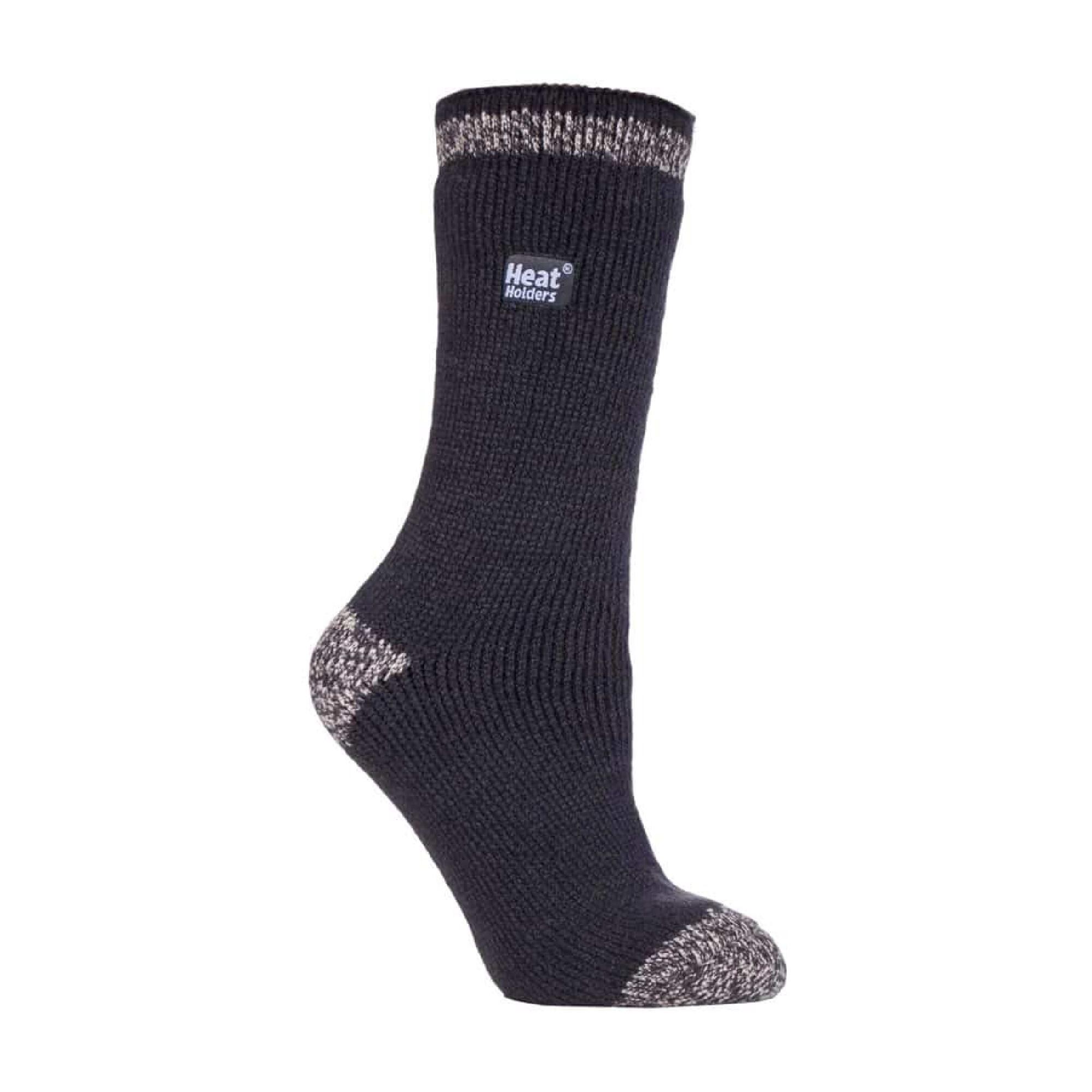 HEAT HOLDERS Ladies Twist Patterned Thick Winter Thermal Socks