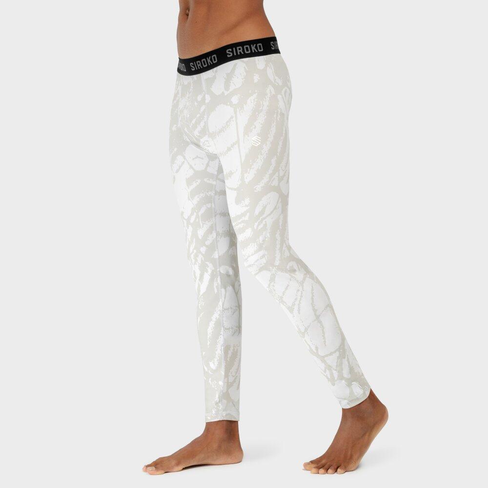 Calças interiores térmicas para homem Desportos de inverno Foggy Branco 3/7