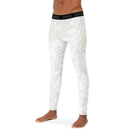 Pantalon sous-vêtement thermique homme Sports d'hiver Foggy Blanc