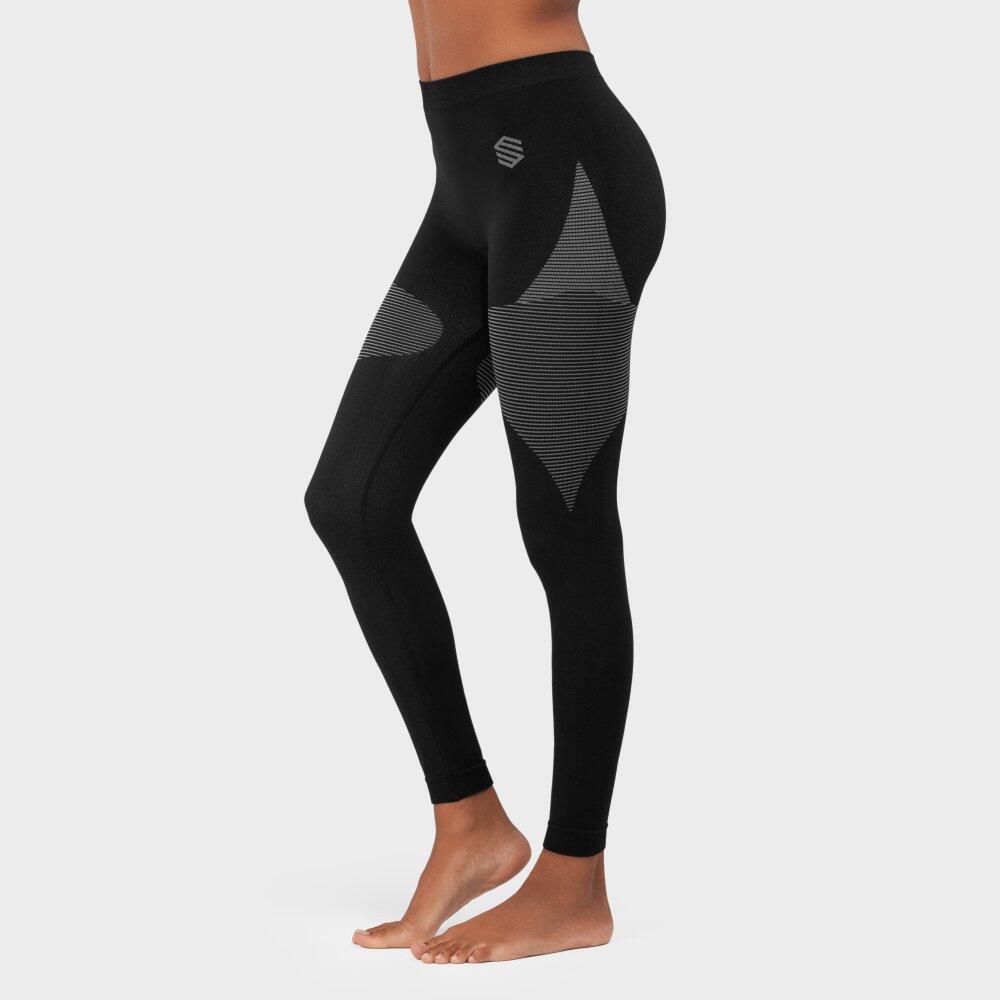 Calças interiores de compressão mulher Desportos de inverno Ultradry Preto 3/7