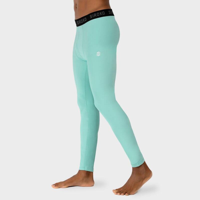 Heren Wintersport thermische onderbroek Icy Turquoise