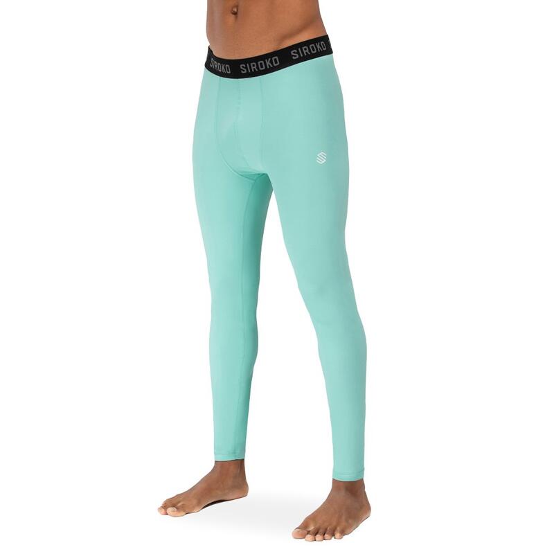 Heren Wintersport thermische onderbroek Icy Turquoise